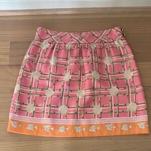 Vineyard Vines Pink and Orange Patterned Skirt by Shep & Ian